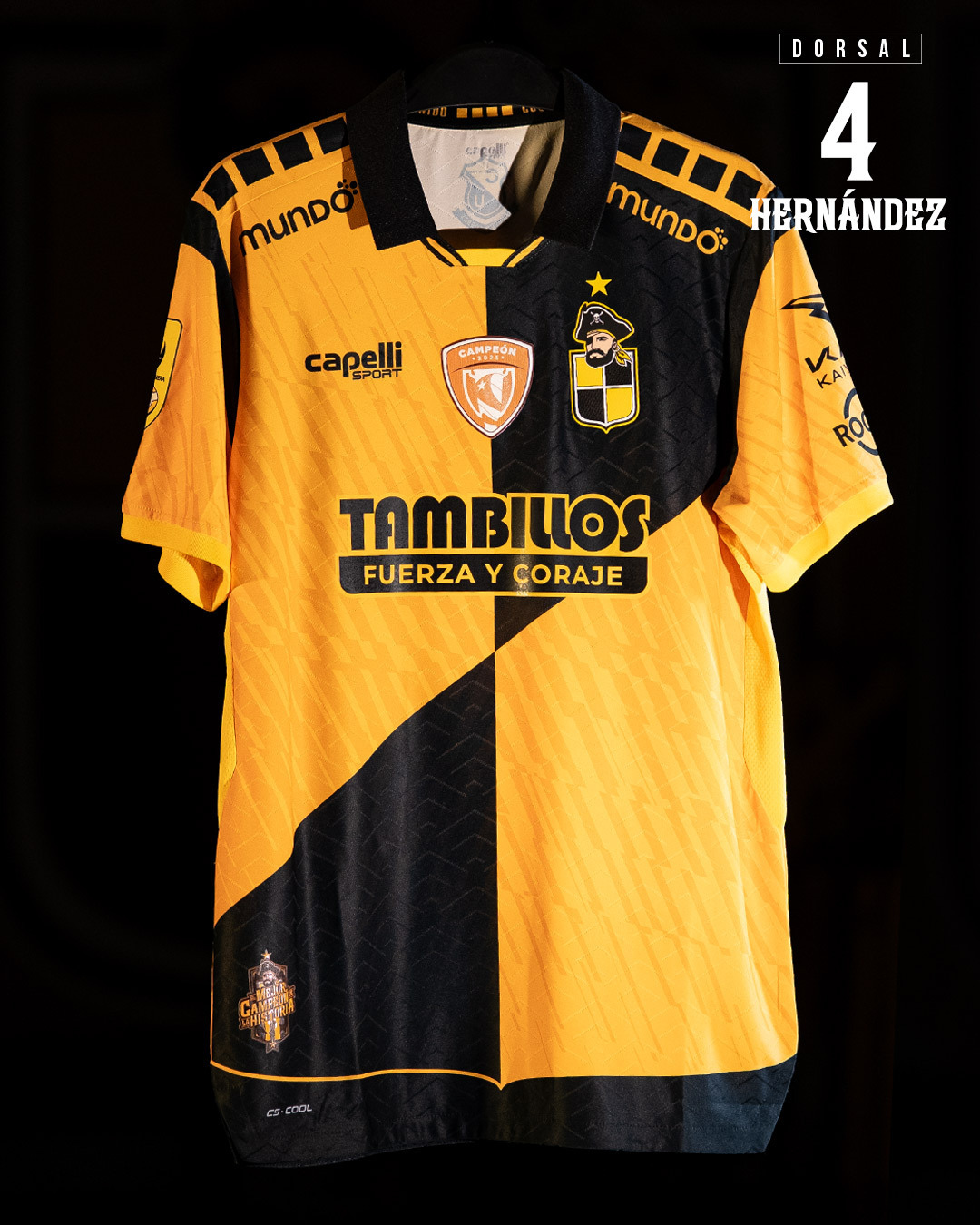 CAMISETA COQUIMBO UNIDO / TAMBILLOS / HERNÁNDEZ 4 Coquimbo Unido SADP