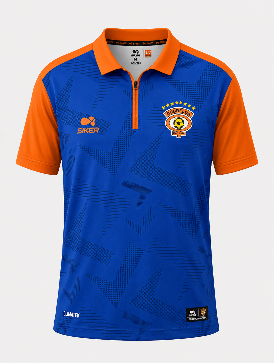 CAMISETA DE SALIDA AZUL CON NARANJO 2026 Cobreloa SADP