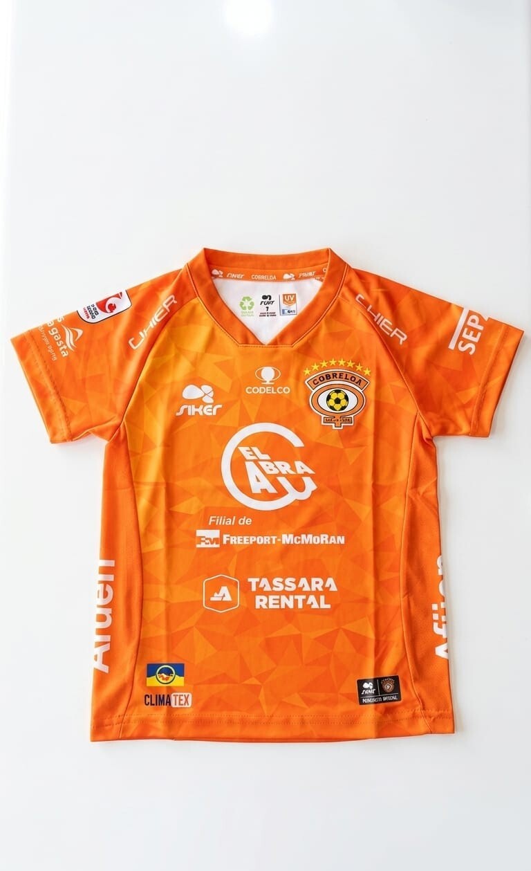 CAMISETA OFICIAL NIÑO NARANJA 2026 Cobreloa SADP