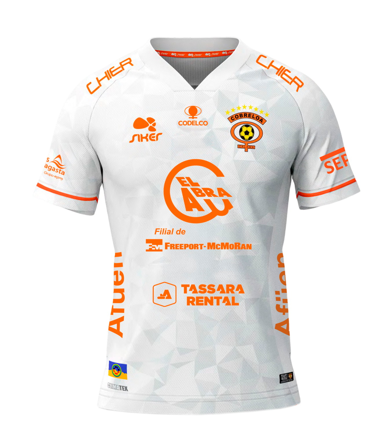 CAMISETA OFICIAL BLANCA 2026 Cobreloa SADP