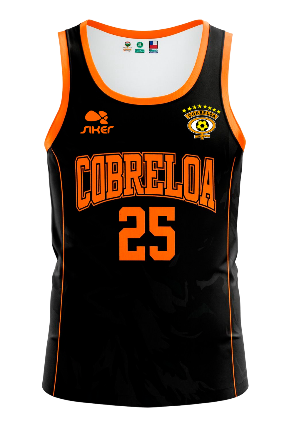 CAMISETA BASQUET NEGRA SIKER Cobreloa SADP
