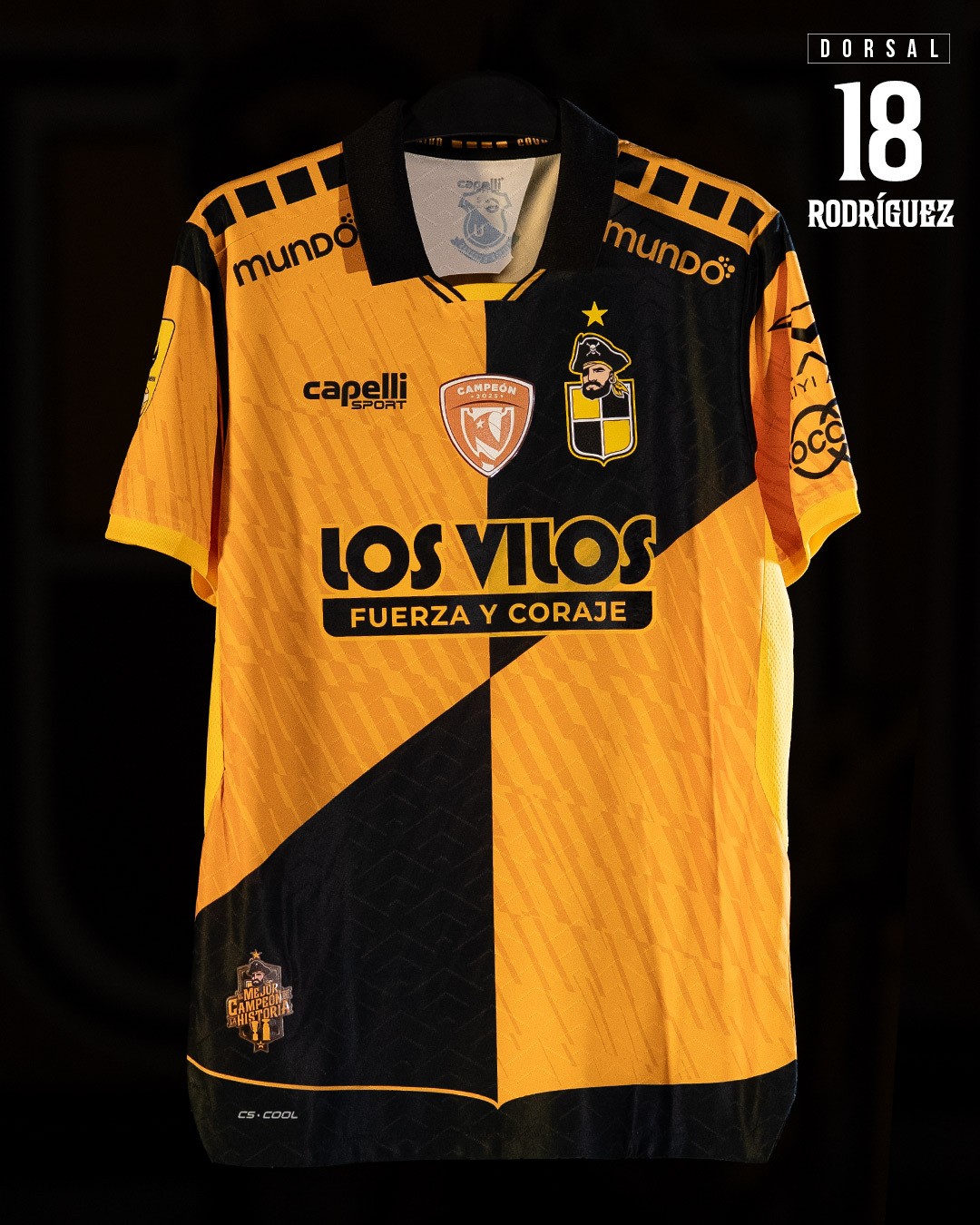 CAMISETA COQUIMBO UNIDO / LOS VILOS / RODRÍGUEZ 18 Coquimbo Unido SADP