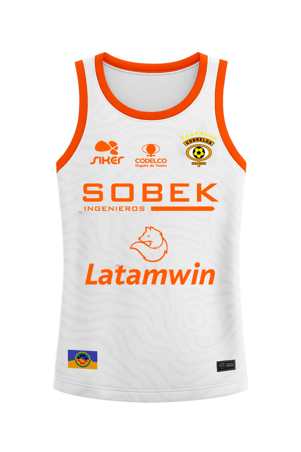 CAMISETA BASQUET BLANCA SIKER  Cobreloa SADP