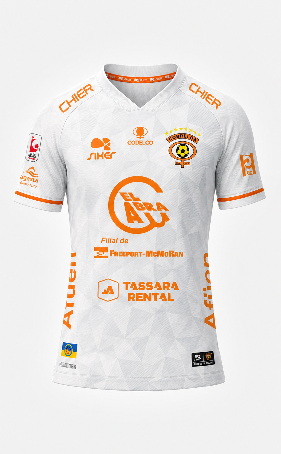 CAMISETA OFICIAL NIÑO BLANCA 2026 Cobreloa SADP