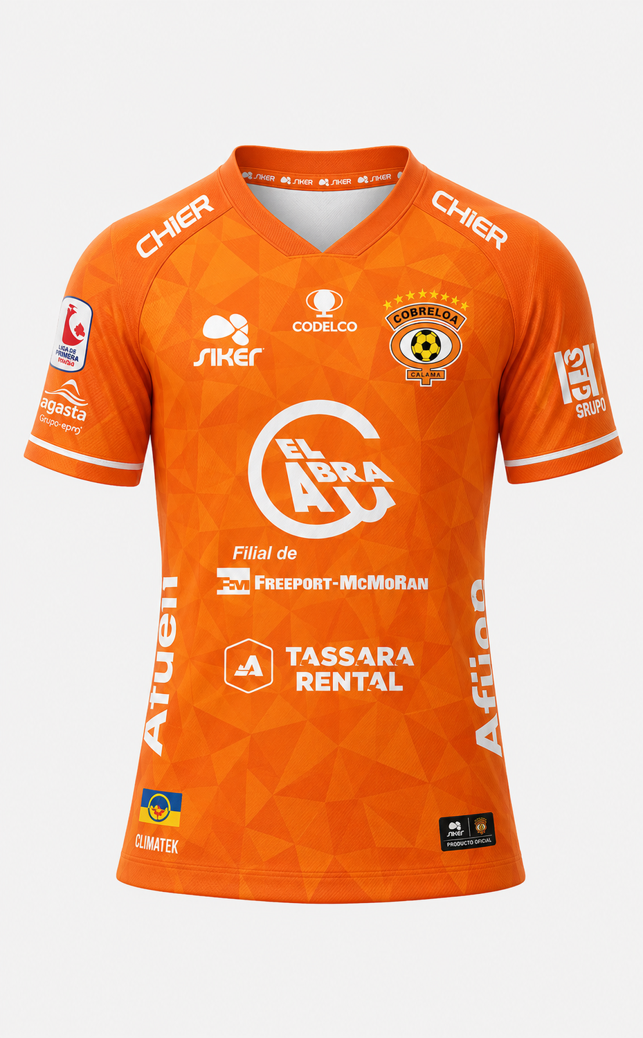 CAMISETA OFICIAL NIÑO NARANJA 2026 Cobreloa SADP