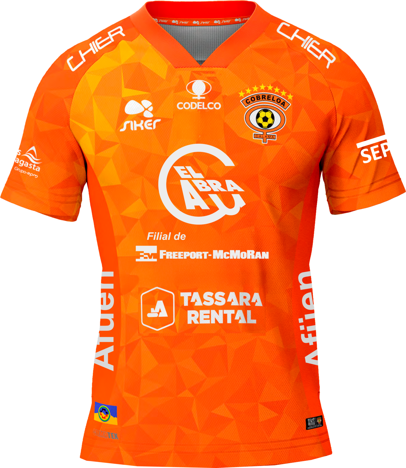 CAMISETA OFICIAL NARANJA 2026 Cobreloa SADP
