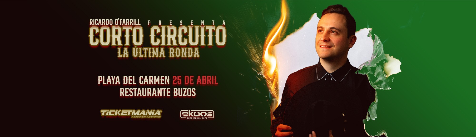 Ricardo O'Farril en Playa del Carmen