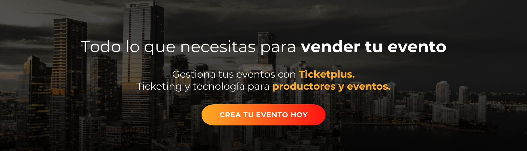 Vende tu evento