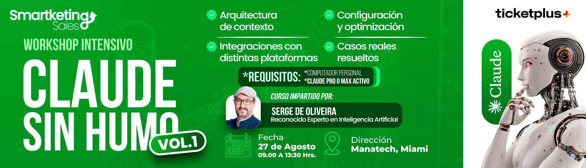 Workshop Claude sin humo - vol 1