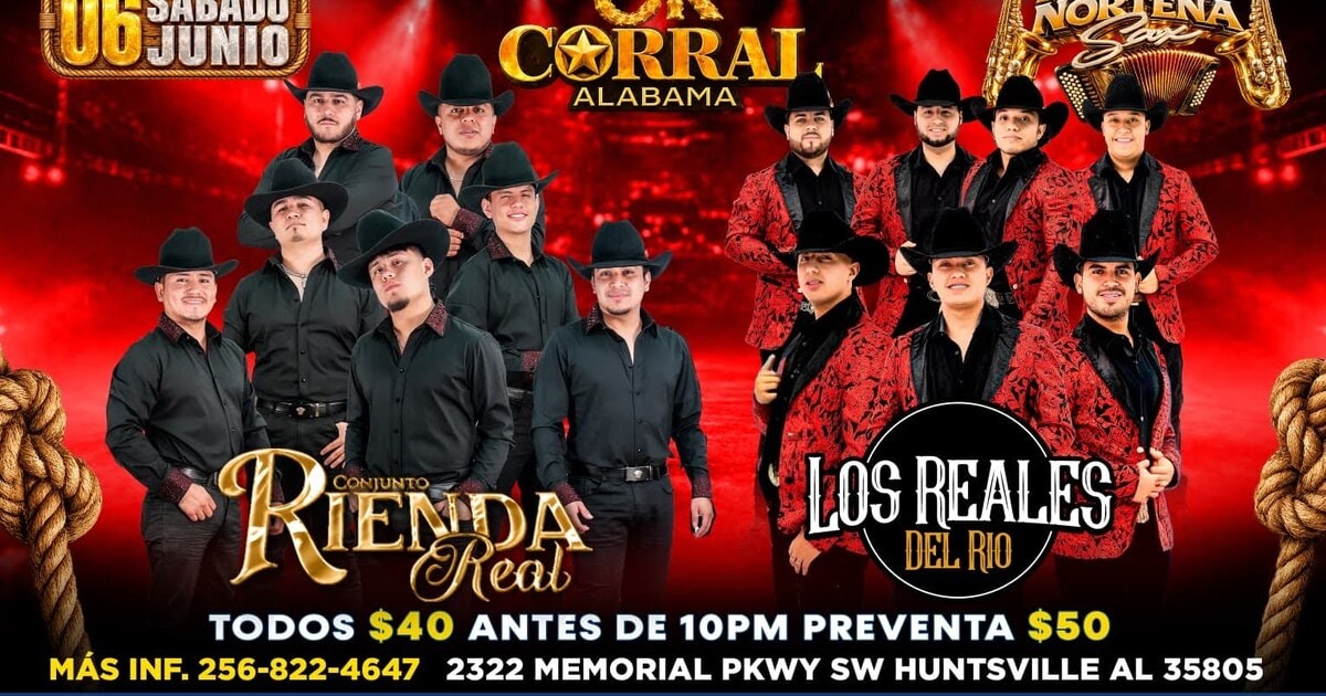 Conjunto Rienda Real-Los Reales del Rio-Ok Corral Alabama-Huntsville AL