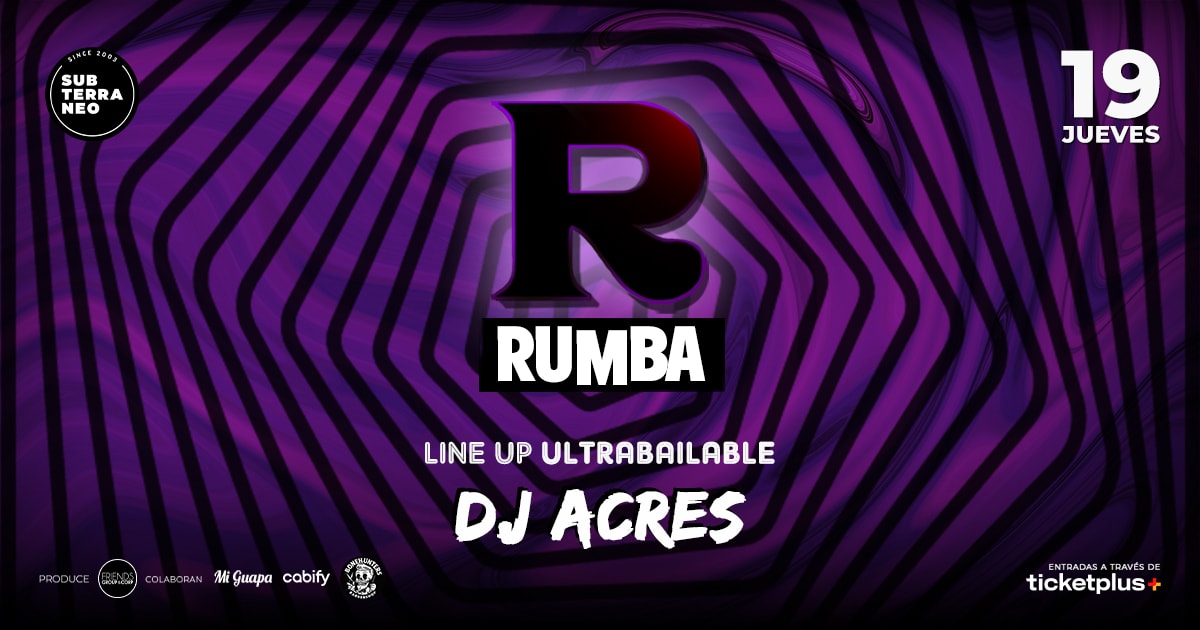 RUMBA Full Ultrabailable ★ JUEVES 19 MARZO ★ Club Subterráneo (+21M & +23H)