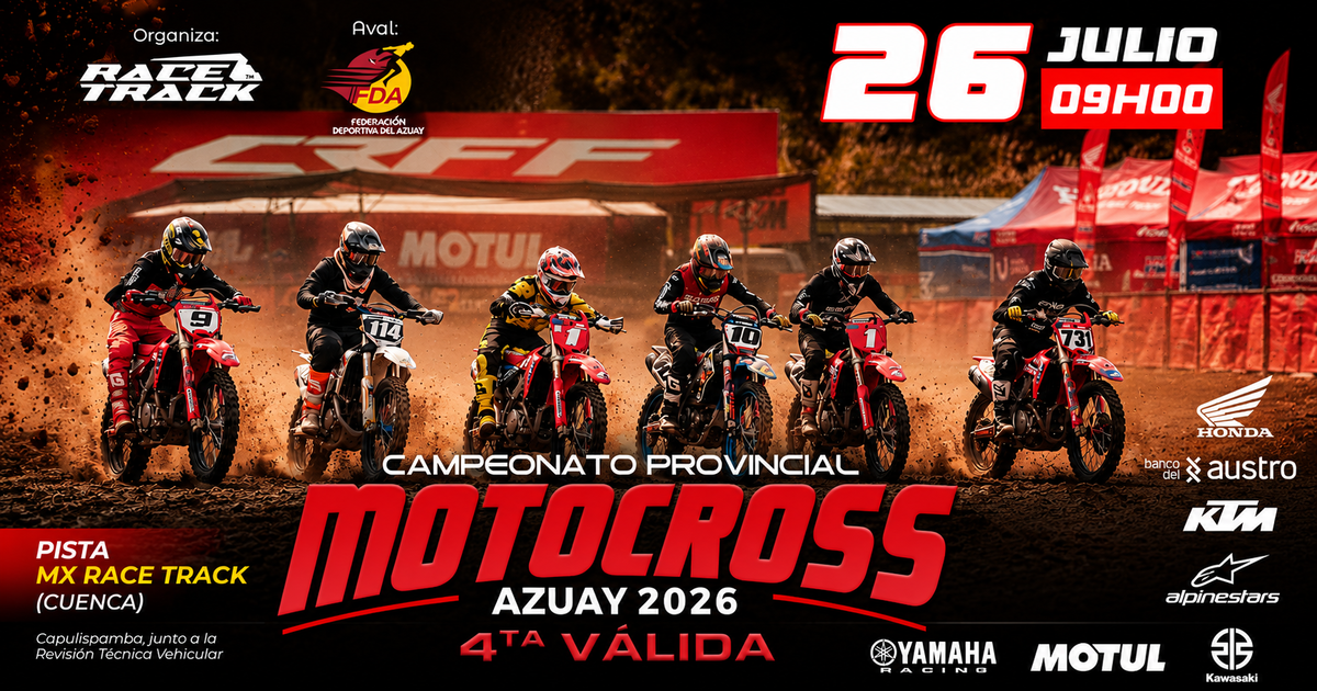 CAMPEONATO PROVINCIAL DE MOTOCROSS AZUAY 2026 4TA VÁLIDA - CUENCA
