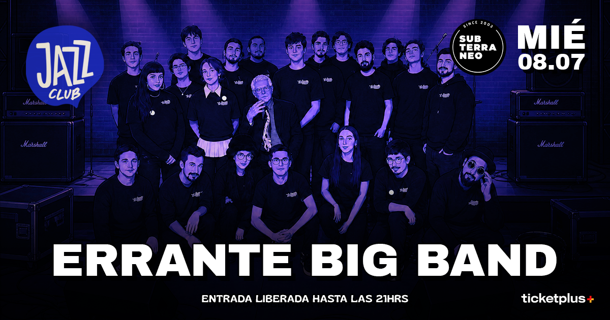 JAZZ CLUB 🎵 MIÉRCOLES 08 JULIO ★ Club Subterráneo