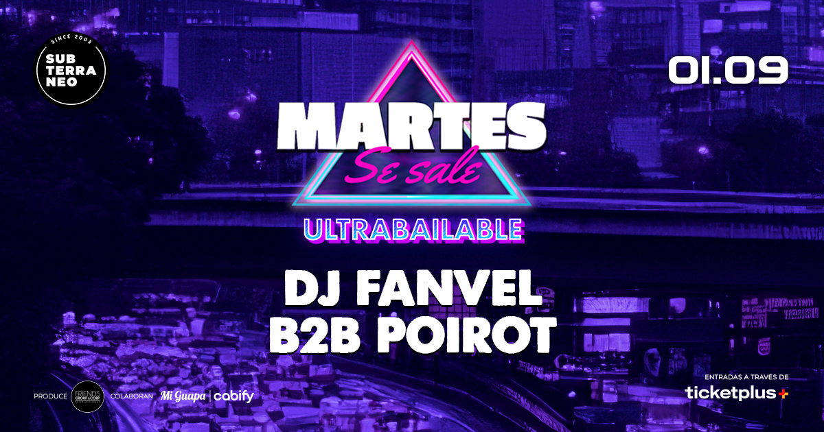 MARTES SE SALE! ★ MARTES 01 SEPTIEMBRE ★ Club Subterráneo (+21)