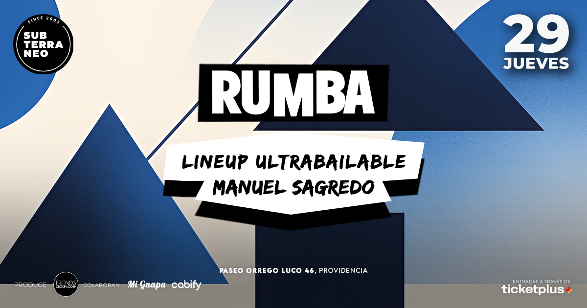 RUMBA Full Ultrabailable ★ JUEVES 29 OCTUBRE ★ Club Subterráneo (+21M & +23H)