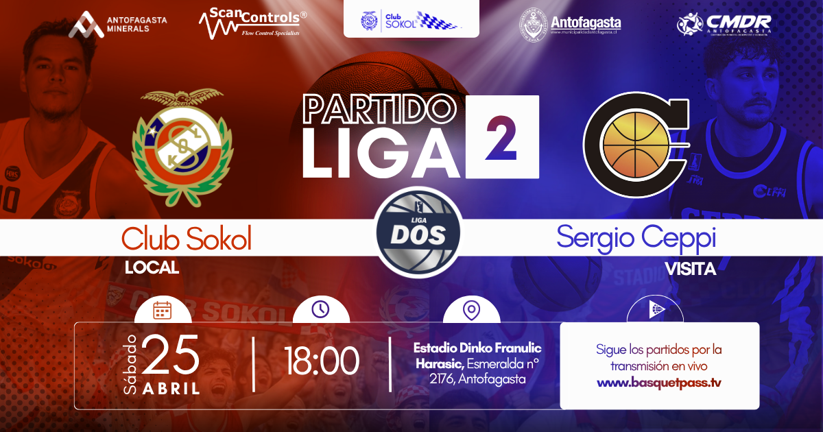 LIGA DOS SOKOL ANTOFAGASTA VS SERGIO CEPPI