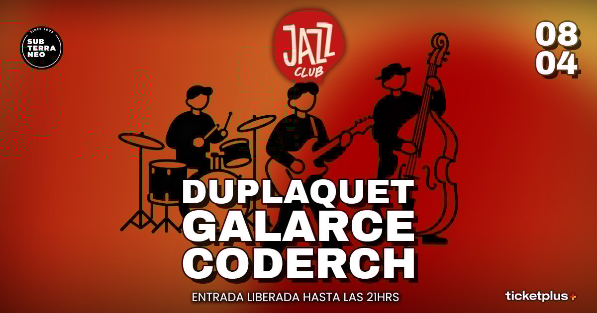 JAZZ CLUB 🎵 MIÉRCOLES 08 ABRIL ★ Club Subterráneo 