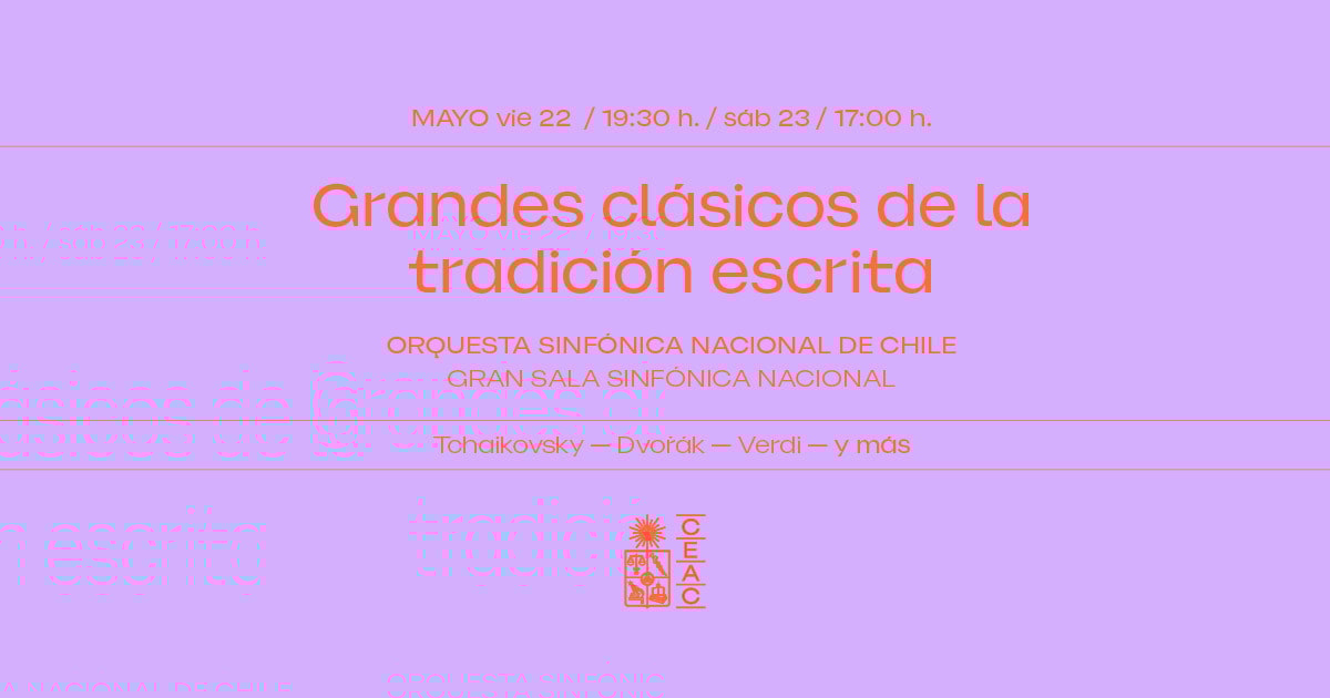 Concierto Familiar • Grandes clásicos de tradición escrita