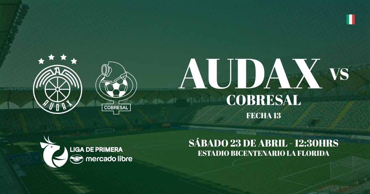 Audax Italiano vs Cobresal / Liga de Primera Mercado Libre / Fecha 13