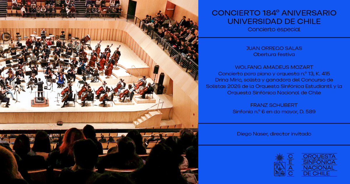 Concierto 184° Aniversario Universidad de Chile