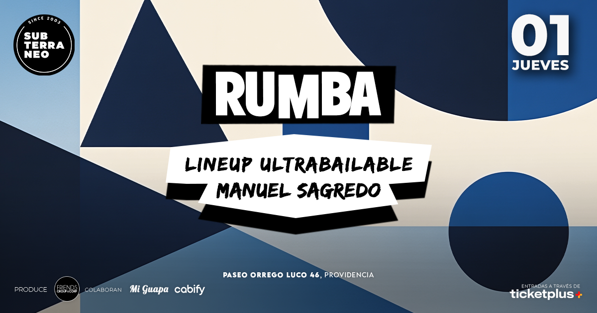 RUMBA Full Ultrabailable ★ JUEVES 01 OCTUBRE ★ Club Subterráneo (+21M & +23H)