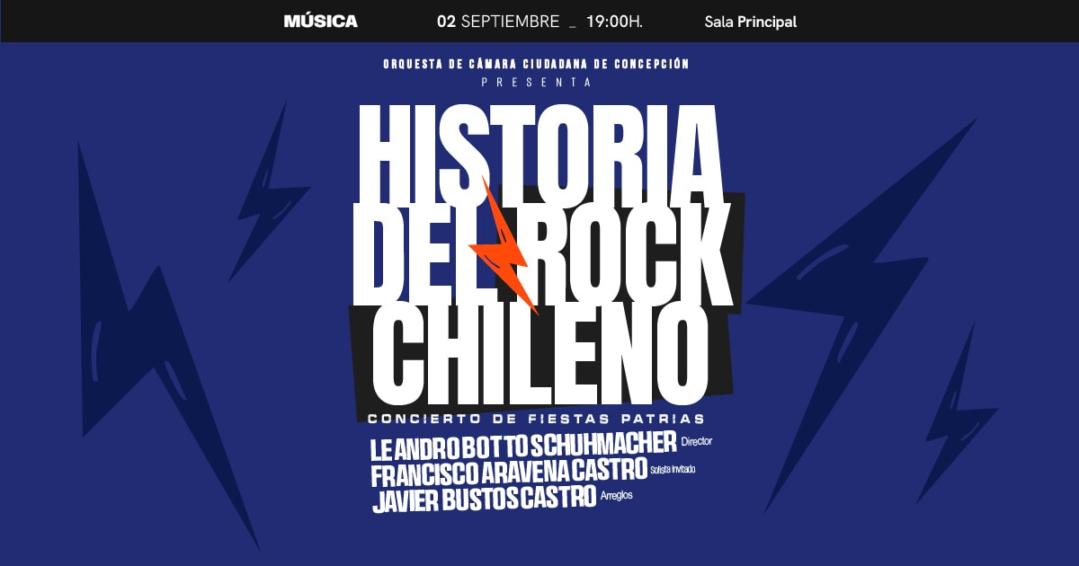  Orquesta de Cámara ciudadana de Concepción, presenta: Historia del Rock Chileno