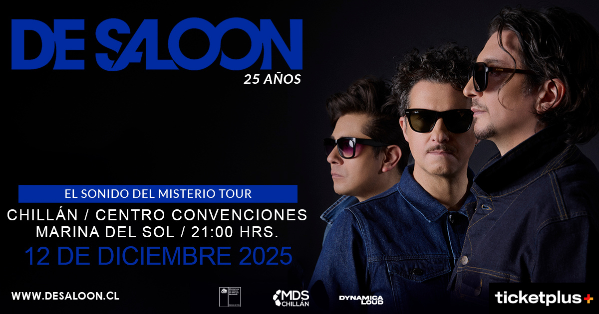 De Saloon Lanzamiento nuevo disco “El sonido del Misterio” + Grandes Éxitos en Chillán