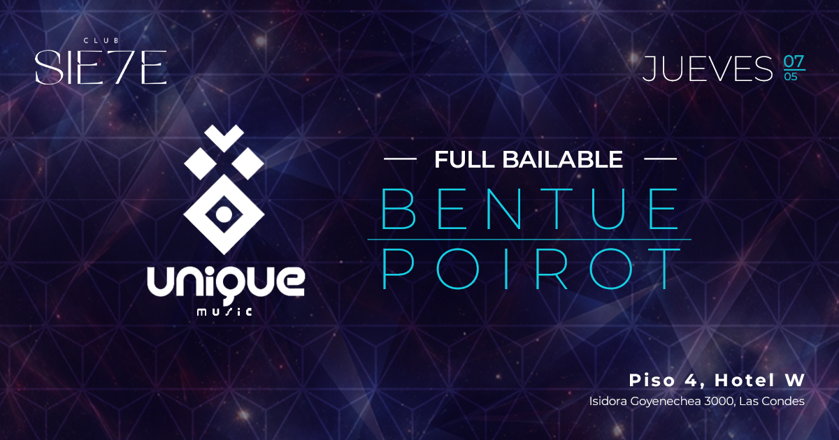 UNIQUE ★ JUEVES 07 MAYO ★ Club Sie7e 
