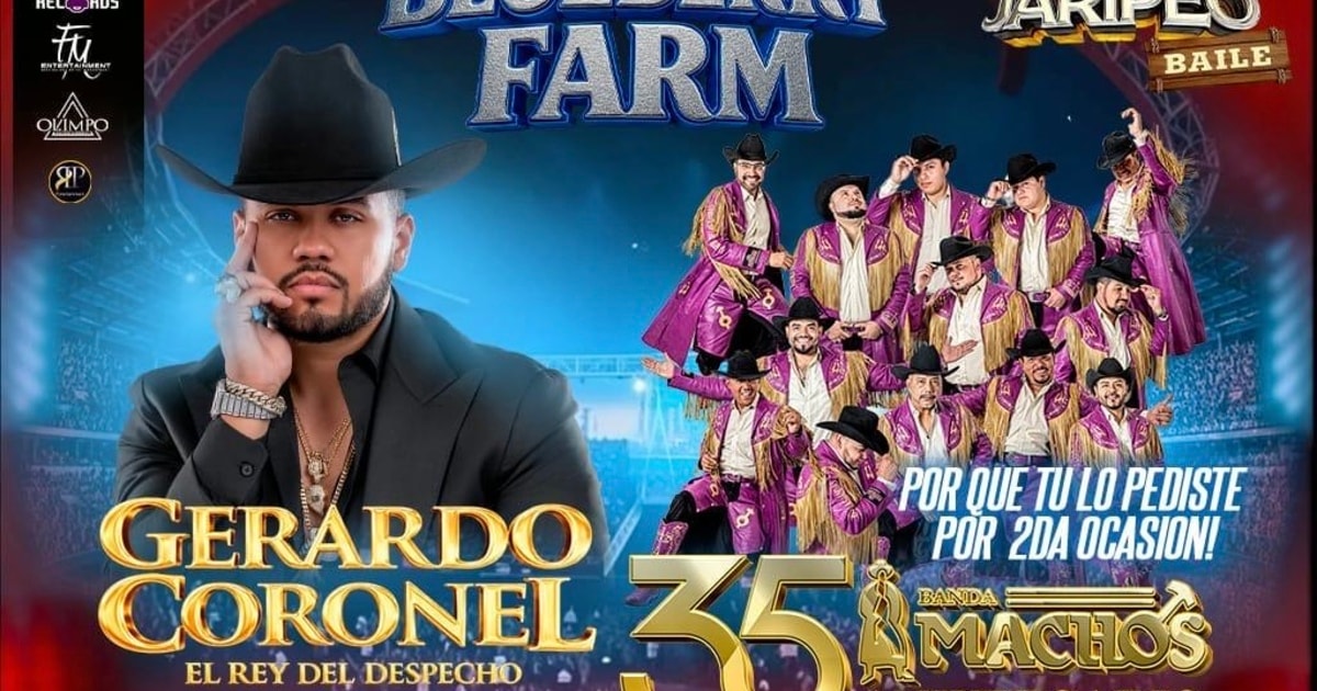 Gerardo Coronel-Banda Machos-Samuray-Los Dorados-Cheque Pena Jr.y su Vallarta-Jaripeo Baile-Blouberry Farm