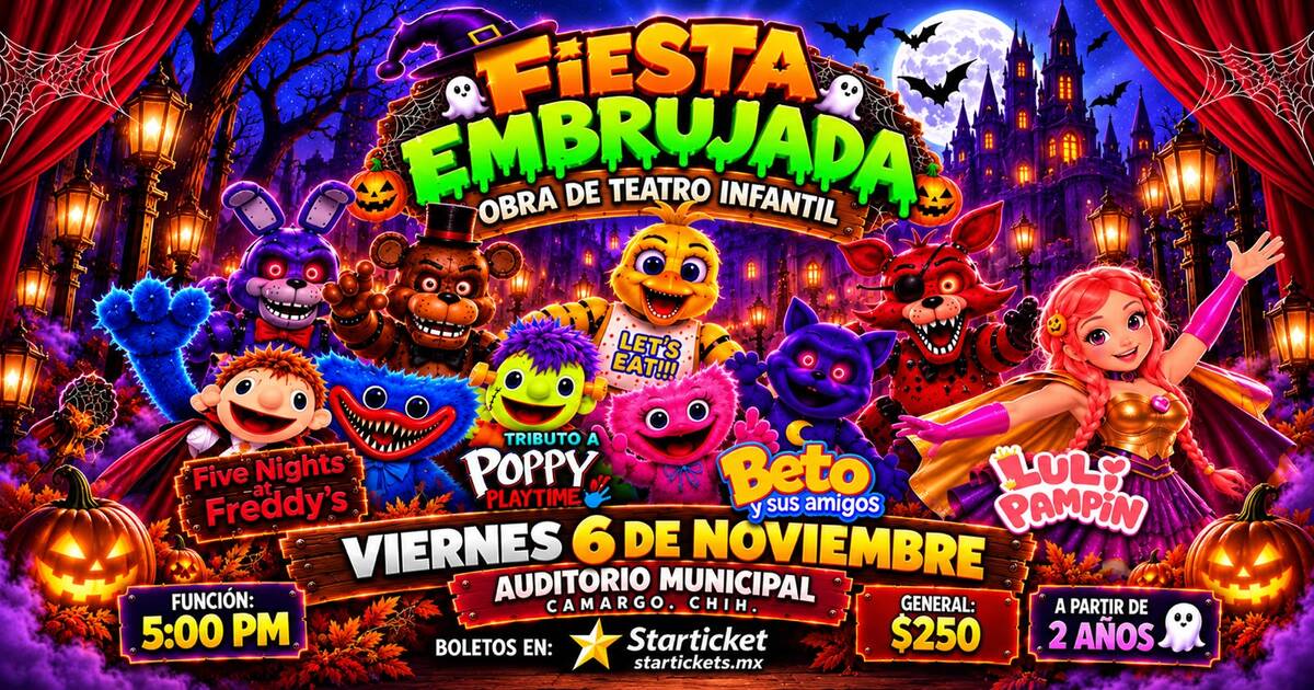 CAMARGO - FIESTA EMBRUJADA OBRA DE TEATRO INFANTIL