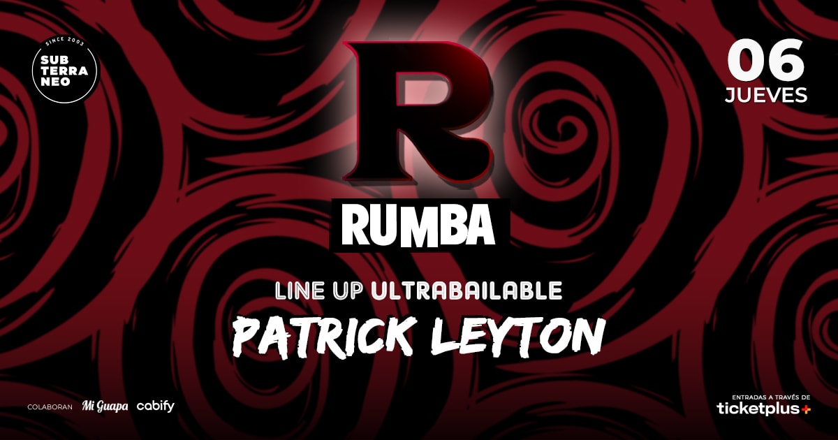 RUMBA Full Ultrabailable ★ JUEVES 06 NOVIEMBRE ★ Club Subterráneo (+21M & +23H)