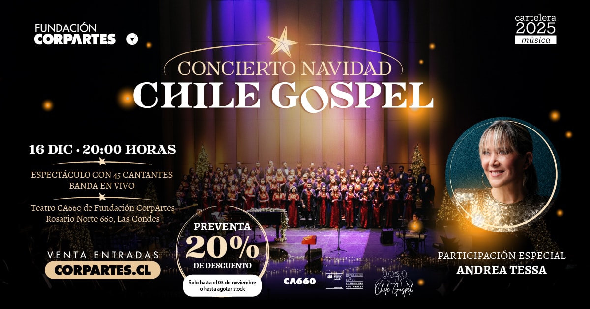 Concierto Navidad Chile Gospel | Teatro CA660 Santiago 