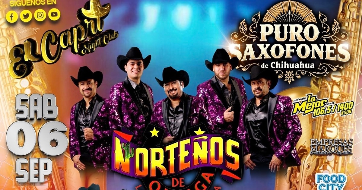 Los Nortenos de Ojinaga-Los Marineros del Norte-Conjunto Satevo-Puro Saxofones de Chihuahua
