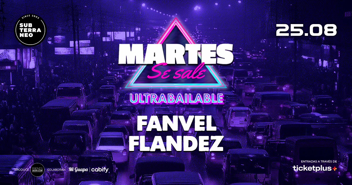 MARTES SE SALE! ★ MARTES 25 AGOSTO ★ Club Subterráneo (+21)