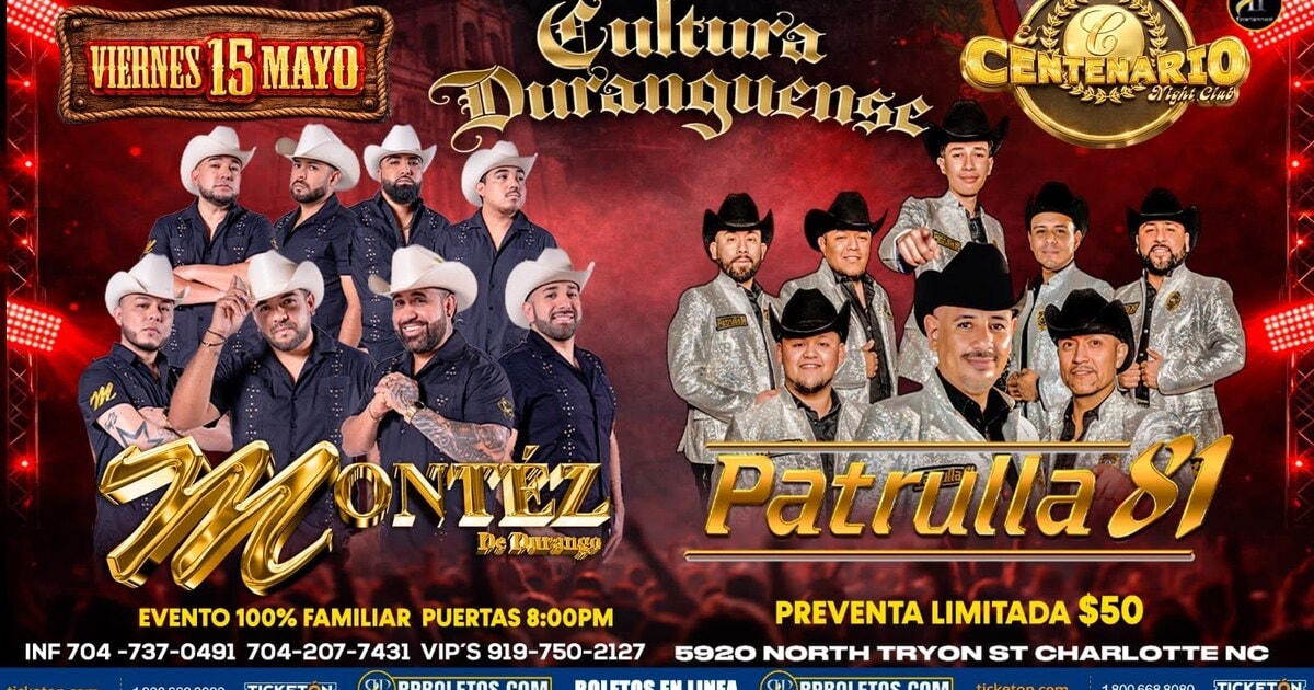 Montez De Durango-Patrulla 81-El Centenario Night Club-Charlotte NC