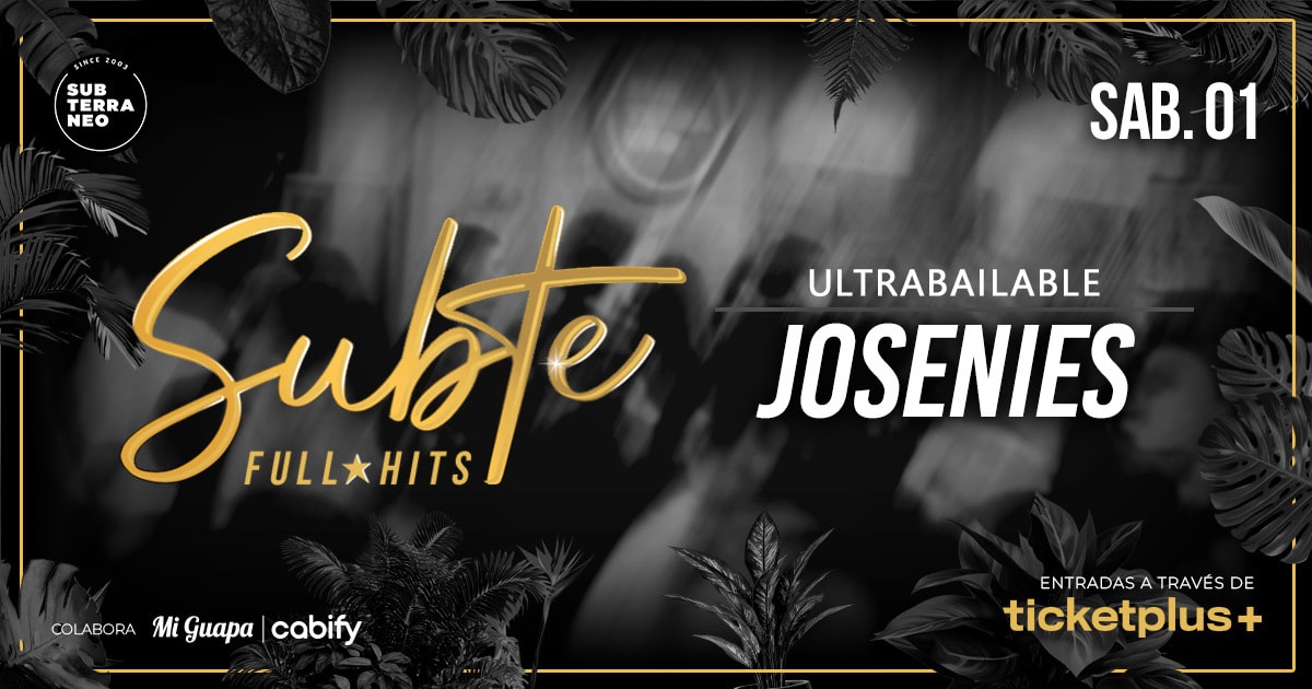 SUBTE FULL HITS Ultrabailables 🎵 SÁBADO 01 AGOSTO ★ Club Subterráneo (+23)