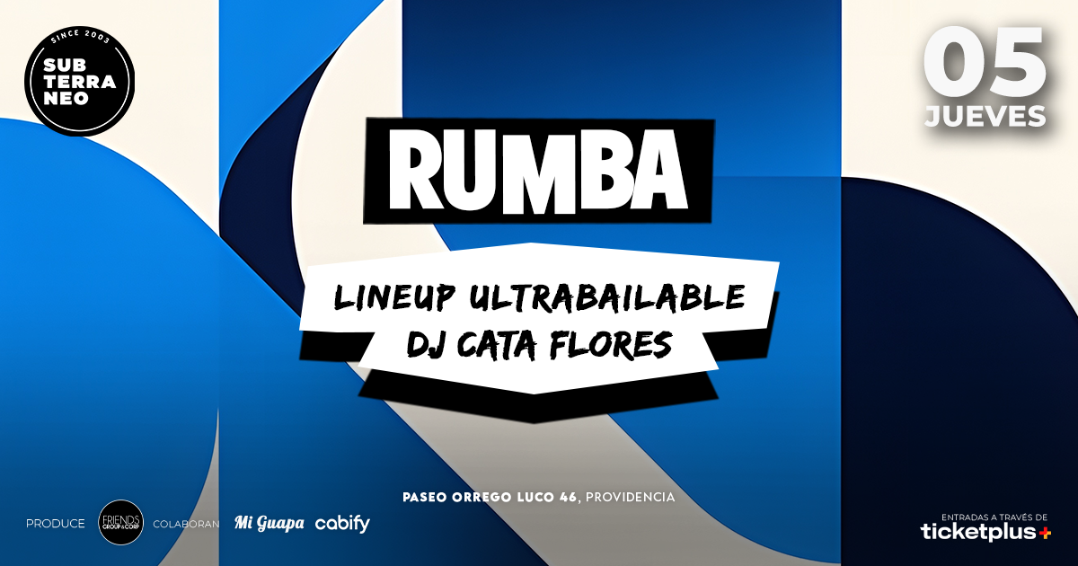 RUMBA Full Ultrabailable ★ JUEVES 05 NOVIEMBRE ★ Club Subterráneo (+21M & +23H)