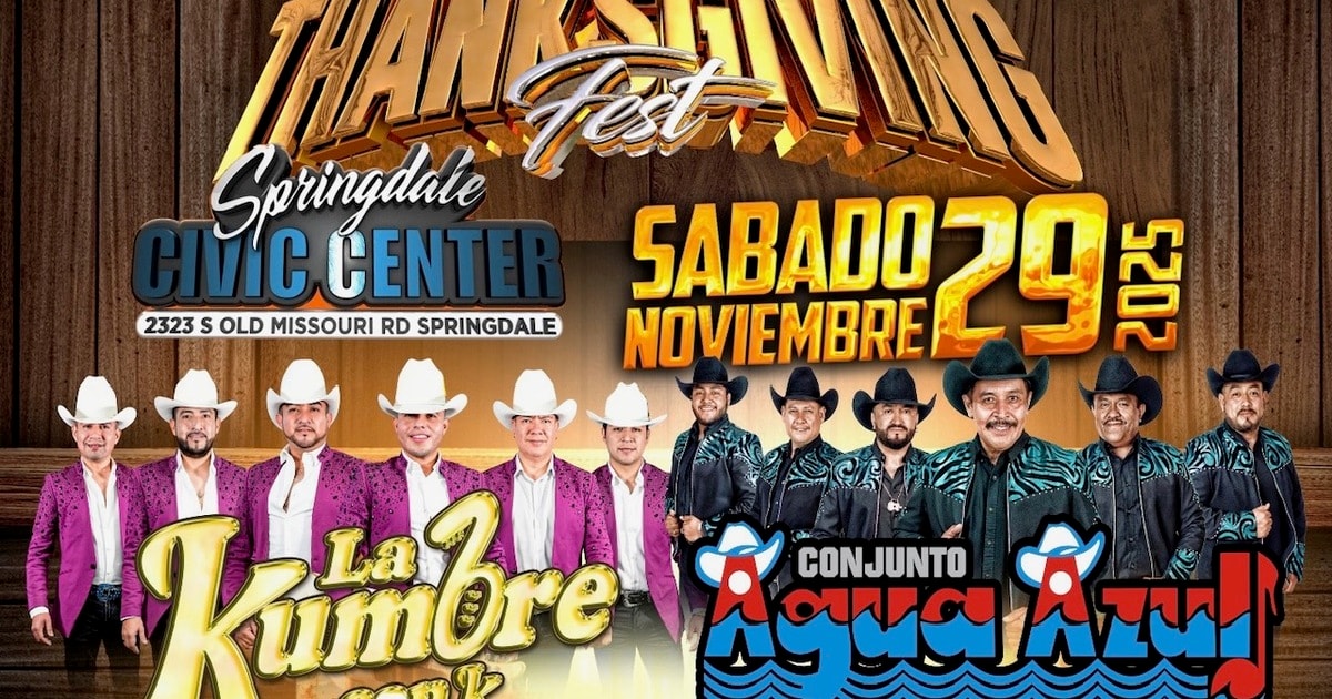 La Kumbre Con K-Conjunto Agua Azul-Conjunto Relincho-Grupo Reactor-Springdale Civic Center