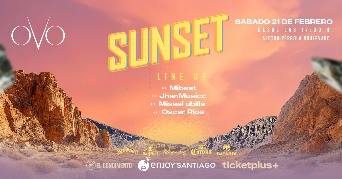 SUNSET  - Sábado 21 feb