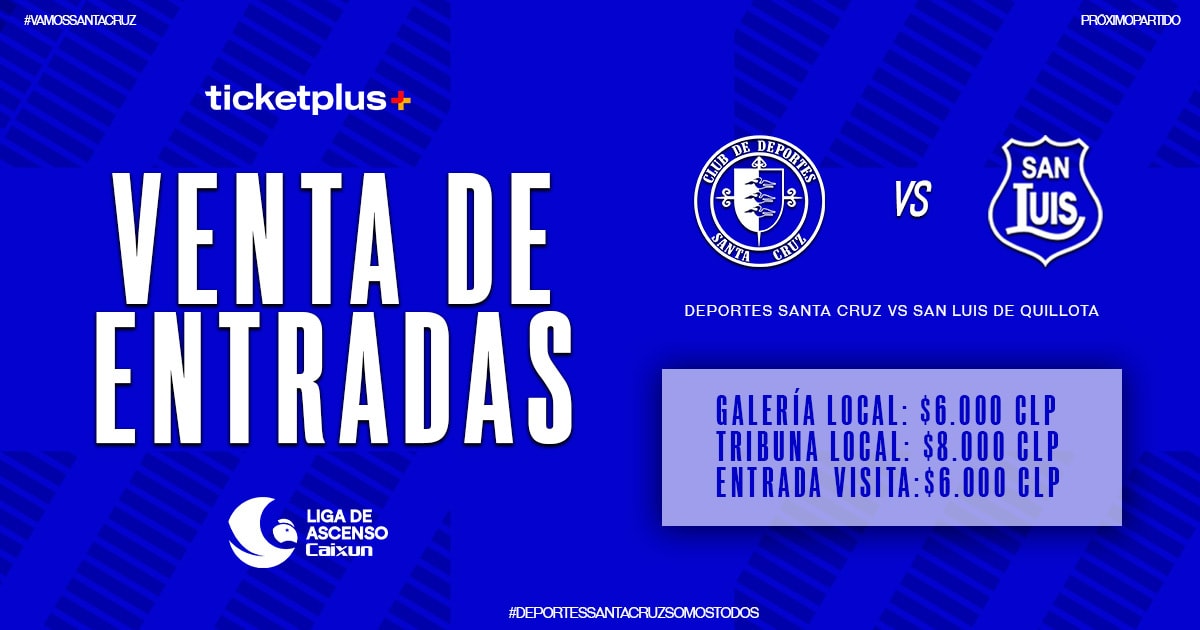 Deportes Santa Cruz vs San Luis de Quillota / Liga de Ascenso Caixun 2025