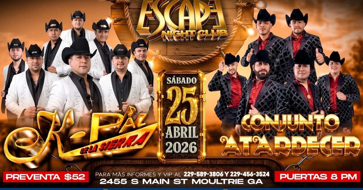 K Paz De La Sierra-Conjunto Atardecer-Escape Night Club-Moultrie GA