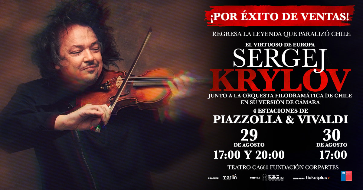  SERGEJ KRYLOV ¡EL VIRTUOSO DE EUROPA VUELVE A CHILE!