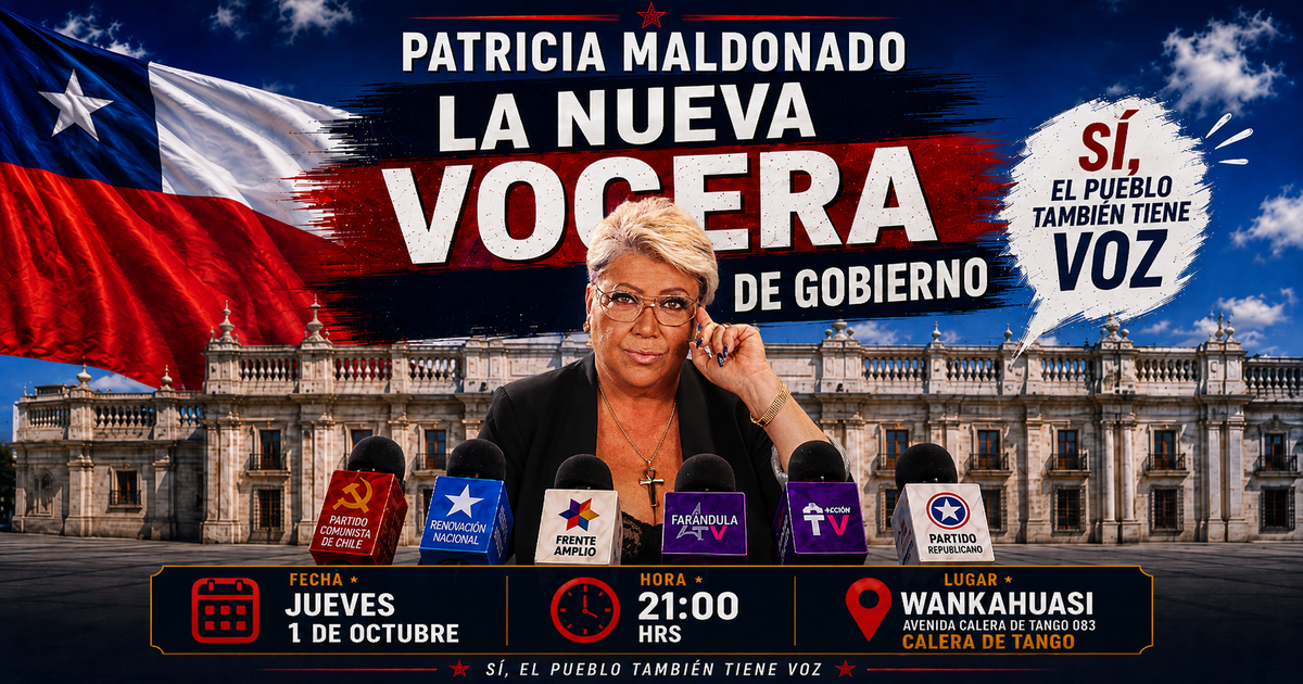 PATRICIA MALDONADO LA NUEVA VOCERA DE GOBIERNO - CALERA DE TANGO