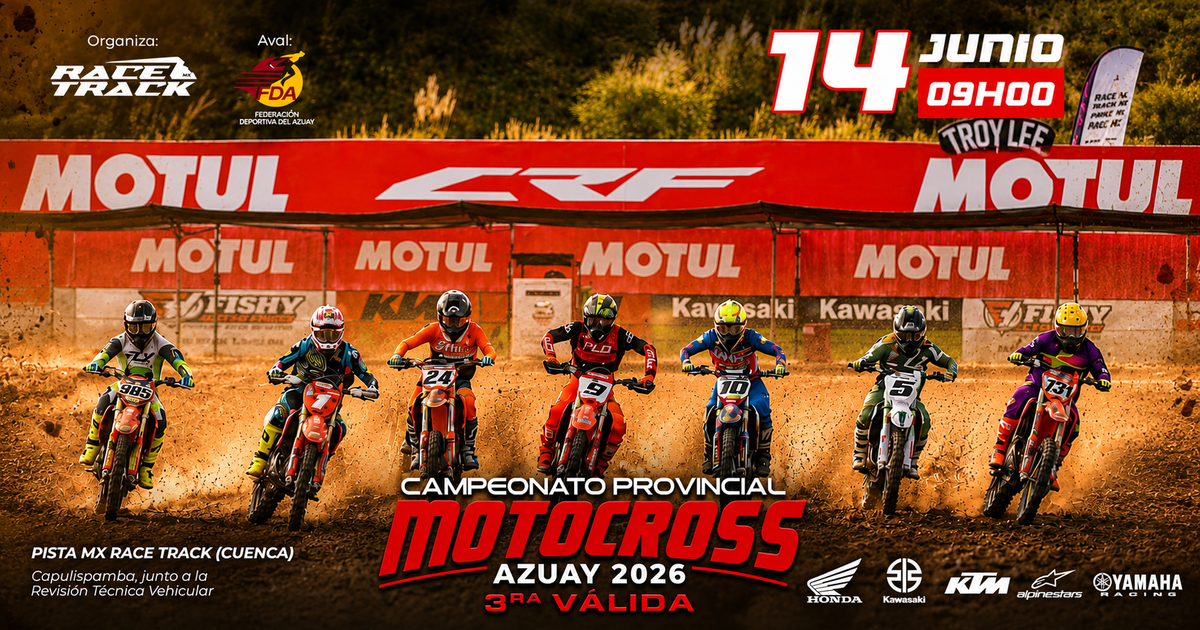 CAMPEONATO PROVINCIAL DE MOTOCROSS AZUAY 2026 3ERA VÁLIDA