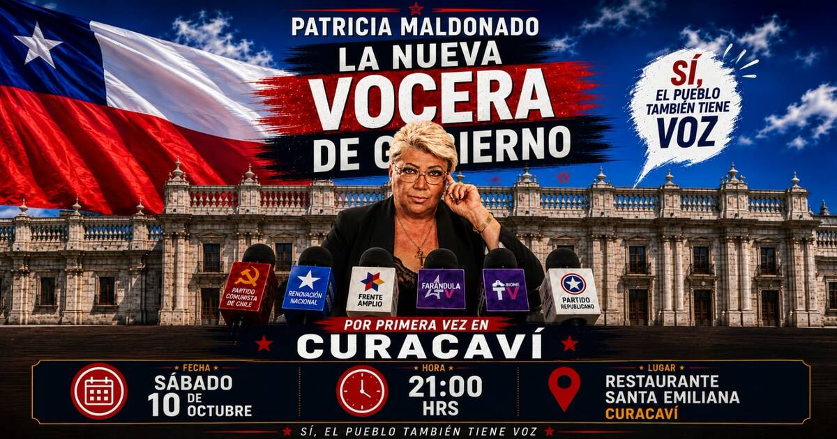 PATRICIA MALDONADO LA NUEVA VOCERA DE GOBIERNO - CURACAVÍ