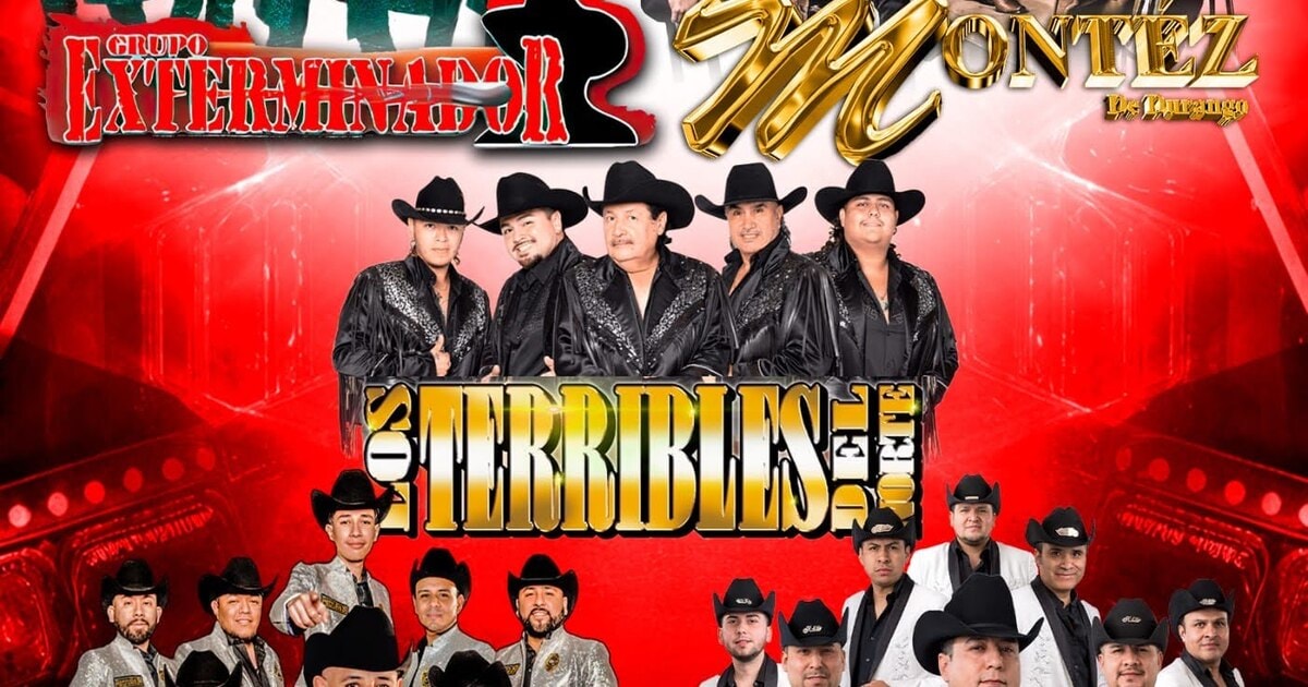 Grupo Exterminador-Montez De Durango-Los Terribles-Patrulla 81-K-Paz-El Centenario NightClub-Charlotte NC