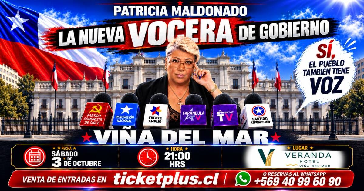 PATRICIA MALDONADO LA NUEVA VOCERA DE GOBIERNO - VIÑA DEL MAR