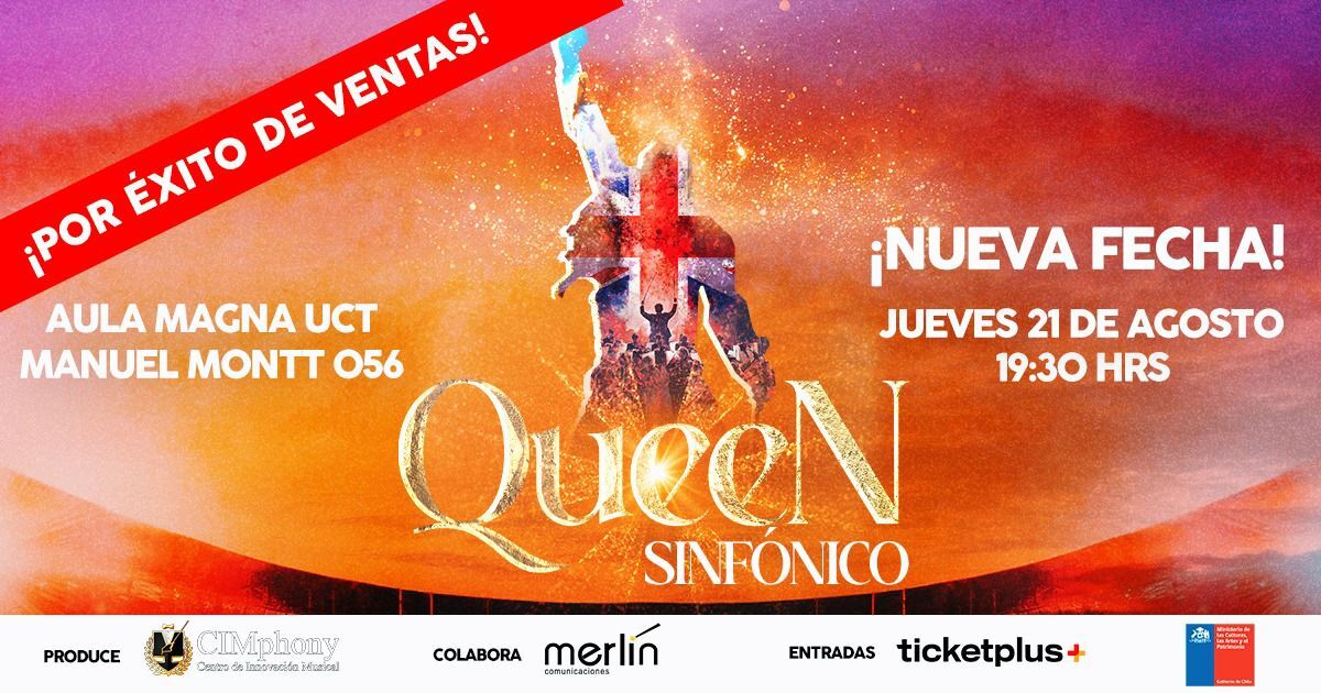  Queen Sinfónico - Aula Magna UCT - 23 de Agosto