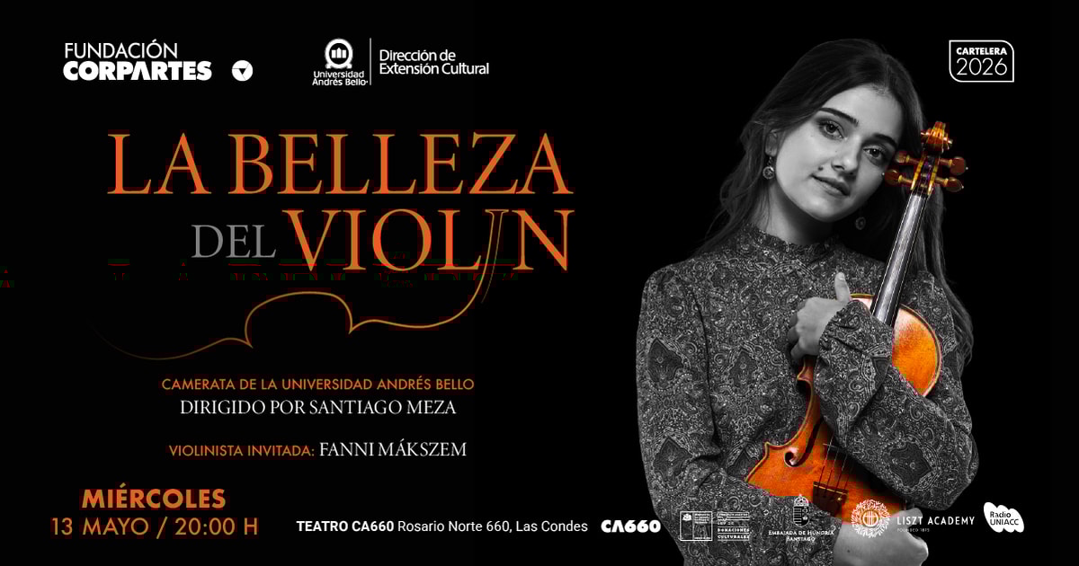 Concierto La belleza del violín | Teatro CA660, Santiago