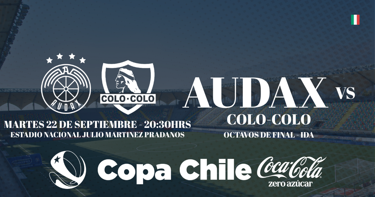 Audax Italiano vs Colo Colo / Copa Chile CocaCola Zero Azucar / Octavos de final - Ida